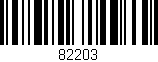 Código de barras (EAN, GTIN, SKU, ISBN): '82203'