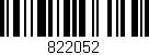 Código de barras (EAN, GTIN, SKU, ISBN): '822052'
