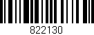 Código de barras (EAN, GTIN, SKU, ISBN): '822130'