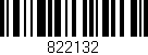 Código de barras (EAN, GTIN, SKU, ISBN): '822132'