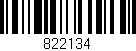 Código de barras (EAN, GTIN, SKU, ISBN): '822134'