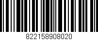 Código de barras (EAN, GTIN, SKU, ISBN): '822158908020'