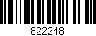 Código de barras (EAN, GTIN, SKU, ISBN): '822248'