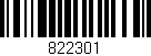 Código de barras (EAN, GTIN, SKU, ISBN): '822301'