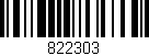 Código de barras (EAN, GTIN, SKU, ISBN): '822303'
