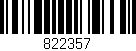 Código de barras (EAN, GTIN, SKU, ISBN): '822357'