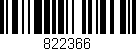 Código de barras (EAN, GTIN, SKU, ISBN): '822366'