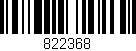 Código de barras (EAN, GTIN, SKU, ISBN): '822368'