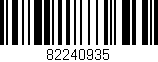 Código de barras (EAN, GTIN, SKU, ISBN): '82240935'