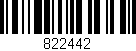 Código de barras (EAN, GTIN, SKU, ISBN): '822442'