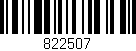 Código de barras (EAN, GTIN, SKU, ISBN): '822507'