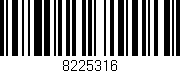 Código de barras (EAN, GTIN, SKU, ISBN): '8225316'