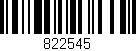 Código de barras (EAN, GTIN, SKU, ISBN): '822545'