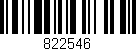 Código de barras (EAN, GTIN, SKU, ISBN): '822546'