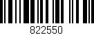 Código de barras (EAN, GTIN, SKU, ISBN): '822550'