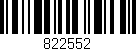 Código de barras (EAN, GTIN, SKU, ISBN): '822552'