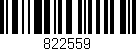 Código de barras (EAN, GTIN, SKU, ISBN): '822559'