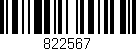 Código de barras (EAN, GTIN, SKU, ISBN): '822567'