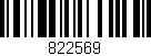 Código de barras (EAN, GTIN, SKU, ISBN): '822569'