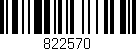 Código de barras (EAN, GTIN, SKU, ISBN): '822570'