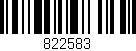 Código de barras (EAN, GTIN, SKU, ISBN): '822583'