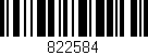 Código de barras (EAN, GTIN, SKU, ISBN): '822584'