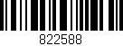 Código de barras (EAN, GTIN, SKU, ISBN): '822588'