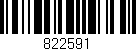 Código de barras (EAN, GTIN, SKU, ISBN): '822591'