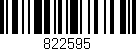 Código de barras (EAN, GTIN, SKU, ISBN): '822595'