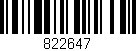 Código de barras (EAN, GTIN, SKU, ISBN): '822647'