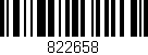 Código de barras (EAN, GTIN, SKU, ISBN): '822658'