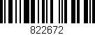 Código de barras (EAN, GTIN, SKU, ISBN): '822672'
