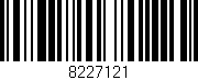 Código de barras (EAN, GTIN, SKU, ISBN): '8227121'