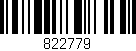 Código de barras (EAN, GTIN, SKU, ISBN): '822779'