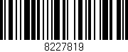 Código de barras (EAN, GTIN, SKU, ISBN): '8227819'