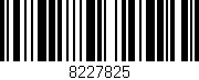 Código de barras (EAN, GTIN, SKU, ISBN): '8227825'