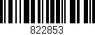 Código de barras (EAN, GTIN, SKU, ISBN): '822853'