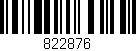 Código de barras (EAN, GTIN, SKU, ISBN): '822876'