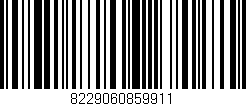 Código de barras (EAN, GTIN, SKU, ISBN): '8229060859911'