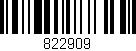 Código de barras (EAN, GTIN, SKU, ISBN): '822909'