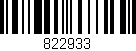 Código de barras (EAN, GTIN, SKU, ISBN): '822933'