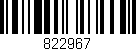 Código de barras (EAN, GTIN, SKU, ISBN): '822967'