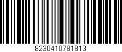 Código de barras (EAN, GTIN, SKU, ISBN): '8230410781813'