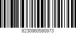 Código de barras (EAN, GTIN, SKU, ISBN): '8230960580973'