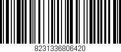 Código de barras (EAN, GTIN, SKU, ISBN): '8231336806420'