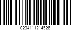 Código de barras (EAN, GTIN, SKU, ISBN): '8234111214526'