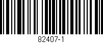 Código de barras (EAN, GTIN, SKU, ISBN): '82407-1'