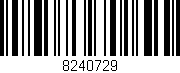Código de barras (EAN, GTIN, SKU, ISBN): '8240729'