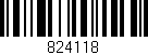 Código de barras (EAN, GTIN, SKU, ISBN): '824118'