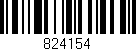 Código de barras (EAN, GTIN, SKU, ISBN): '824154'